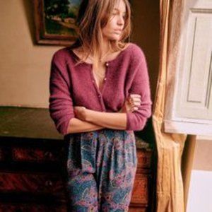 GASPARD CARDIGAN FROM SEZANE - COLOR IRIS - XL